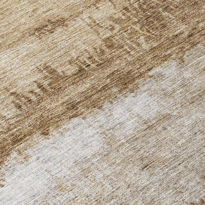 Tapis intérieur / extérieur brun Raffinna , 5 pi x 7 pi 6 po