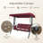 Kozyard Brenda 3-Seat Outdoor Porch Swing Glider, Patio Swing with Adjustable Canopy, Steel Frame, Breathable Textilene Seat & Back, Side Pockets Burgundy-1170655286