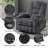 Large Power Lift Recliner Chair With Massage And Heat For Elderly, Overstuffed Wide Recliners, Heavy Duty Motion Mechanism With USB And Type C Ports, 2 Steel Cup Holders, Gray-1393833543