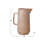 Stoneware Ribbed Pitcher