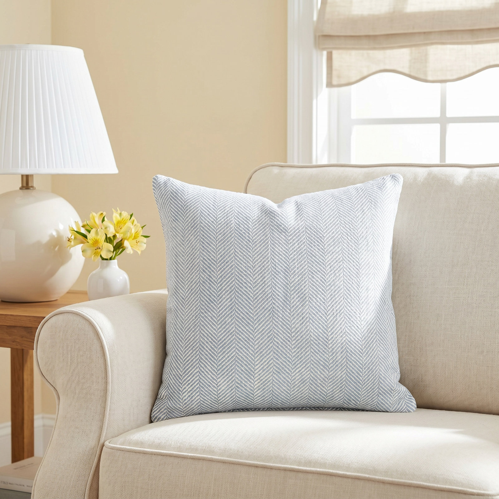 Orson 20" x 20" Cotton Throw Pillow, Rosewood