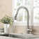 Senlesen Pull Out Kitchen Faucet with Soap Dispenser