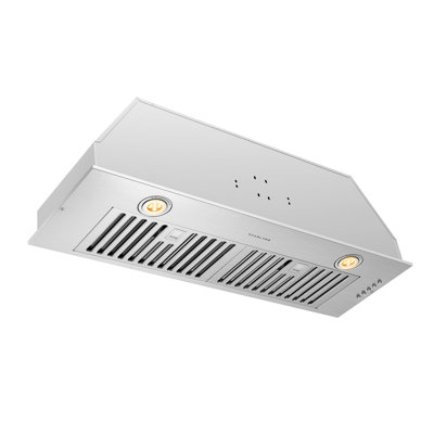 Hotte de cuisine convertible de 450 pi³ / min en acier inoxydable