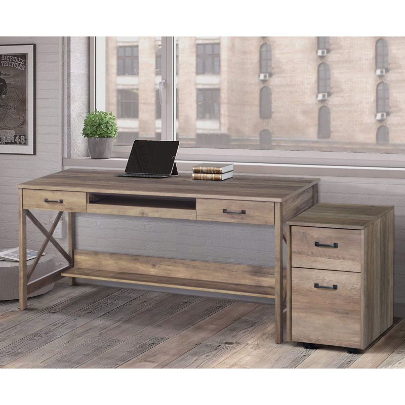 Coble 2 Piece Computer Desk Office Set