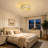 19.69" Boho Caged Ceiling Fan with Light and Remote, Rattan Shade for Bedroom Living Room-1135588263