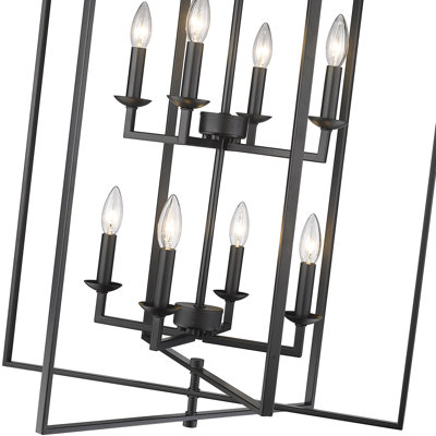  Luminaire suspendu carré 8 lumières