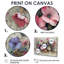 Rose et blanc pétunia floral fusion - art mural pétunias-516171692-516171681
