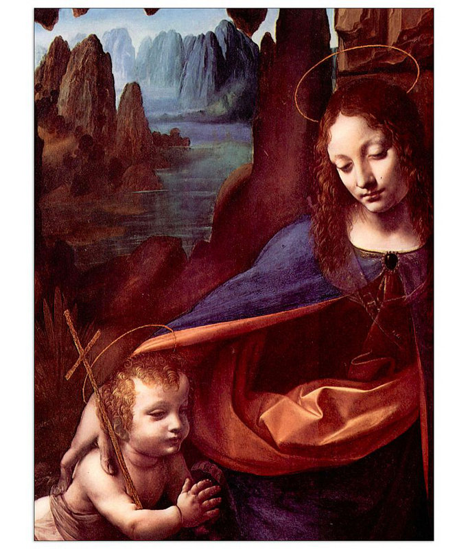Virgin Of The Rocks [London] by Leonardo Da Vinci - Wrapped Canvas Print