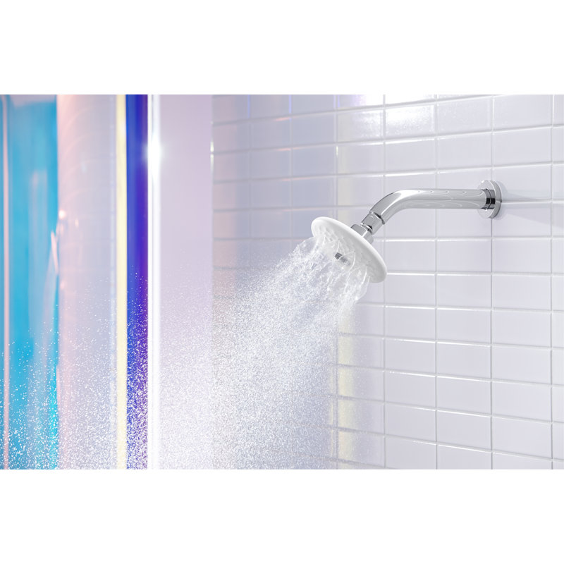 Exhale Wall-Mount Supply Elbow with Bracket and Volume Control, Vibrant Brushed Nickel