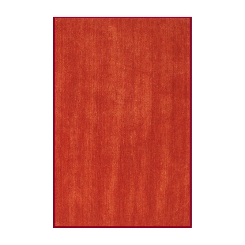 Tapis rouge contemporain, Rectangle 2 pi x 4 pi
