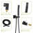 Lsi 10-inch Square Dual Shower Head System, Wall Mounted, Rain Shower With Handheld Head And Rough-in Valve, Matte Black, Stainless Steel