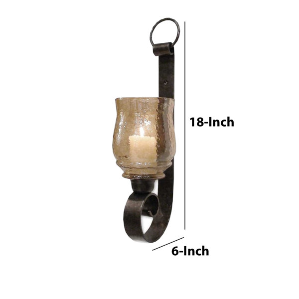 18'' H Metal Wall Wall Sconce