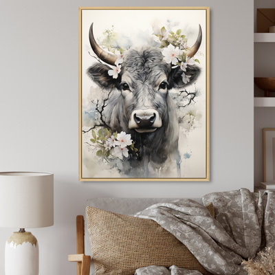 Lamberry, art asiatique, vache Sumi XIII