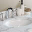 Meuble-lavabo double 90 po - Finition blanche-954757673