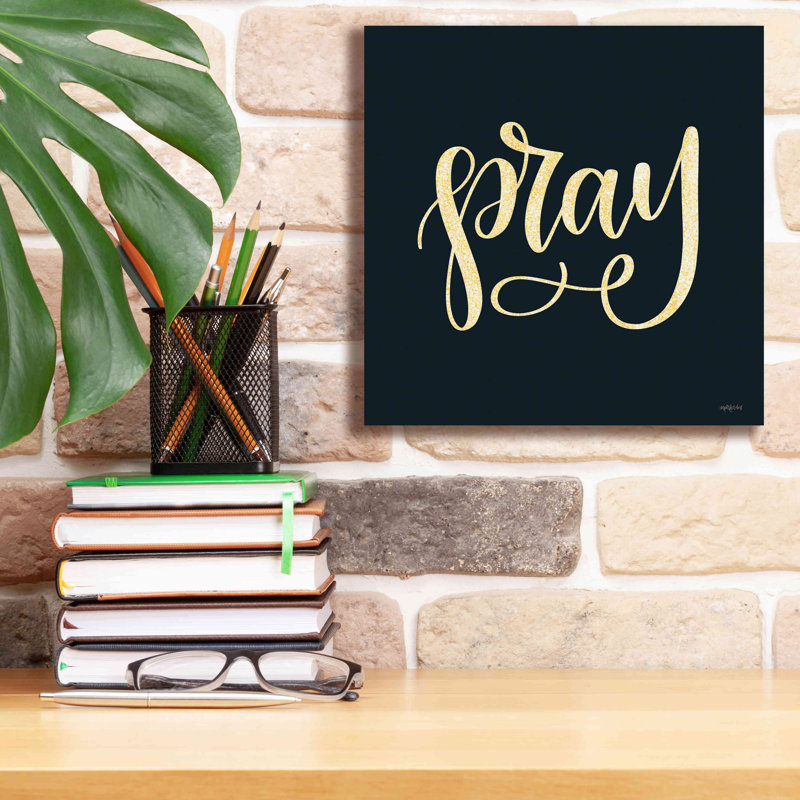 'Pray' by Imperfect Dust, Giclee Canvas Wall Art, 12" H x 12" W x 0.75" D
