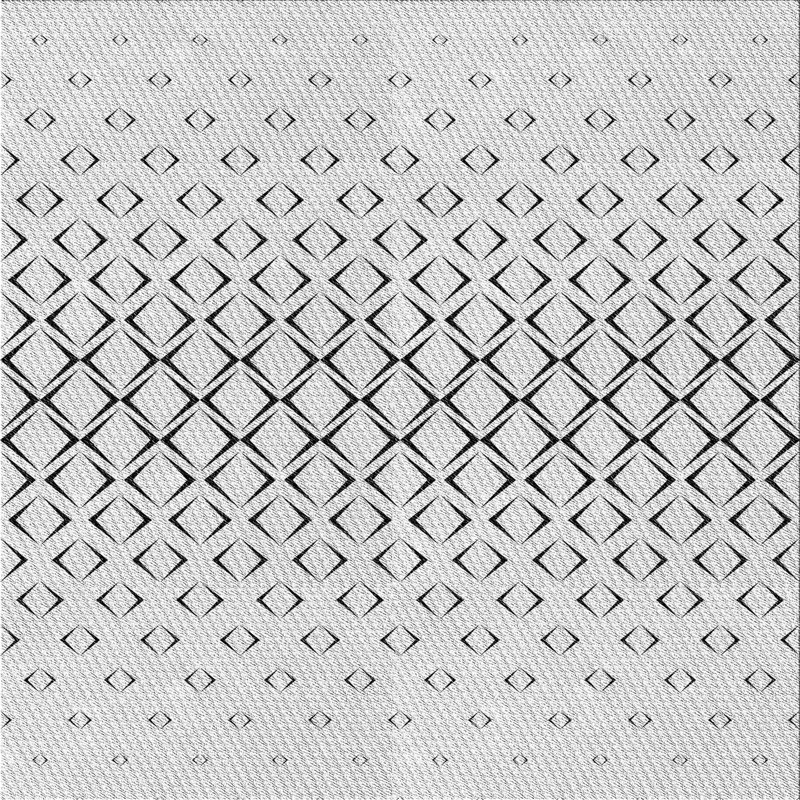 Tapis gris Power Loom, Carré 6 pi
