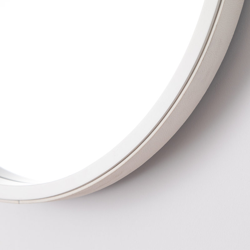 Chavarria Flat Wall Mirror, White