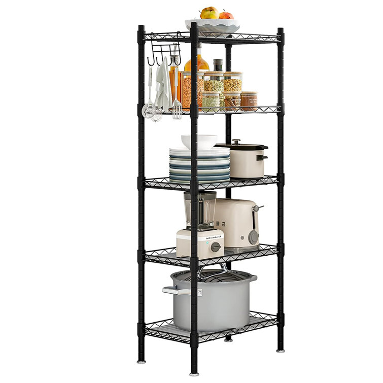 Anouar 17.25'' W Shelving Unit with Wheels