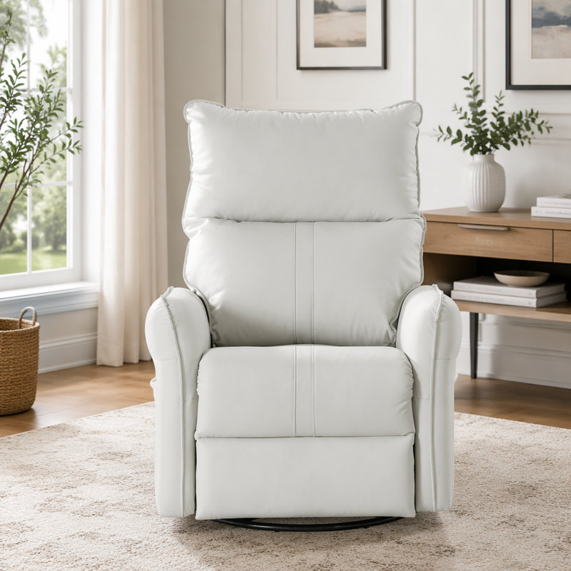 Fauteuil inclinable électrique à bascule, Polyuréthane, Gris clair, 270°