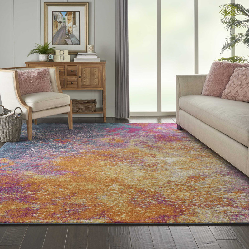 Liiam Abstract Indoor Rug, Rectangle 6'7" x 9'6"