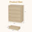 Commode moderne 29,5 po pour la chambre à coucher, 4 tiroirs, commode en bois avec plateau large pour la télévision, meuble télé pour le salon