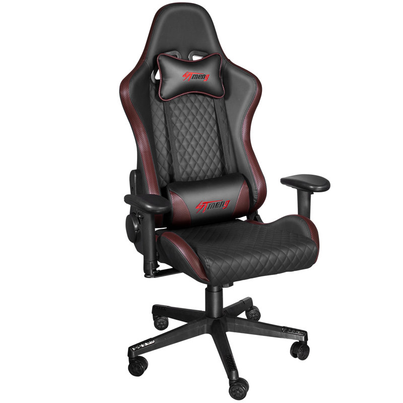 Fauteuil de jeu PC et de course, Noir / rouge