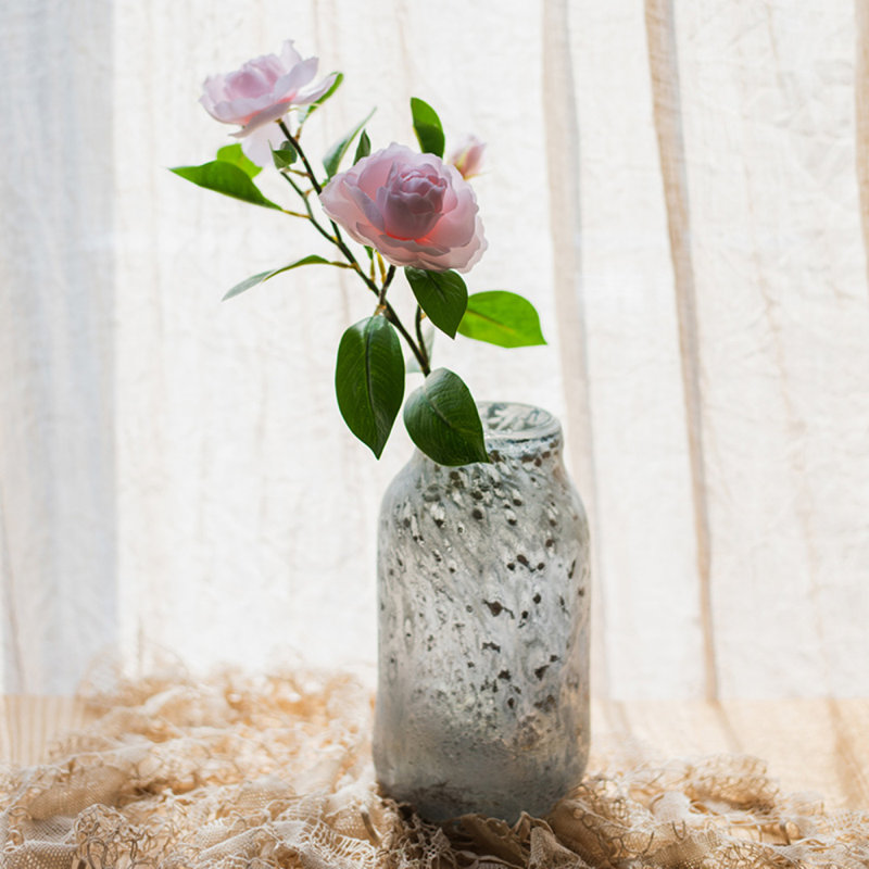 Tige de gardenia en soie, Une tige, Rose