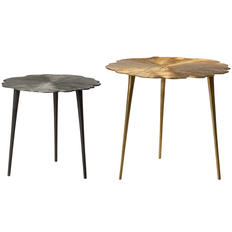 Nesting Tables, Black/Gold