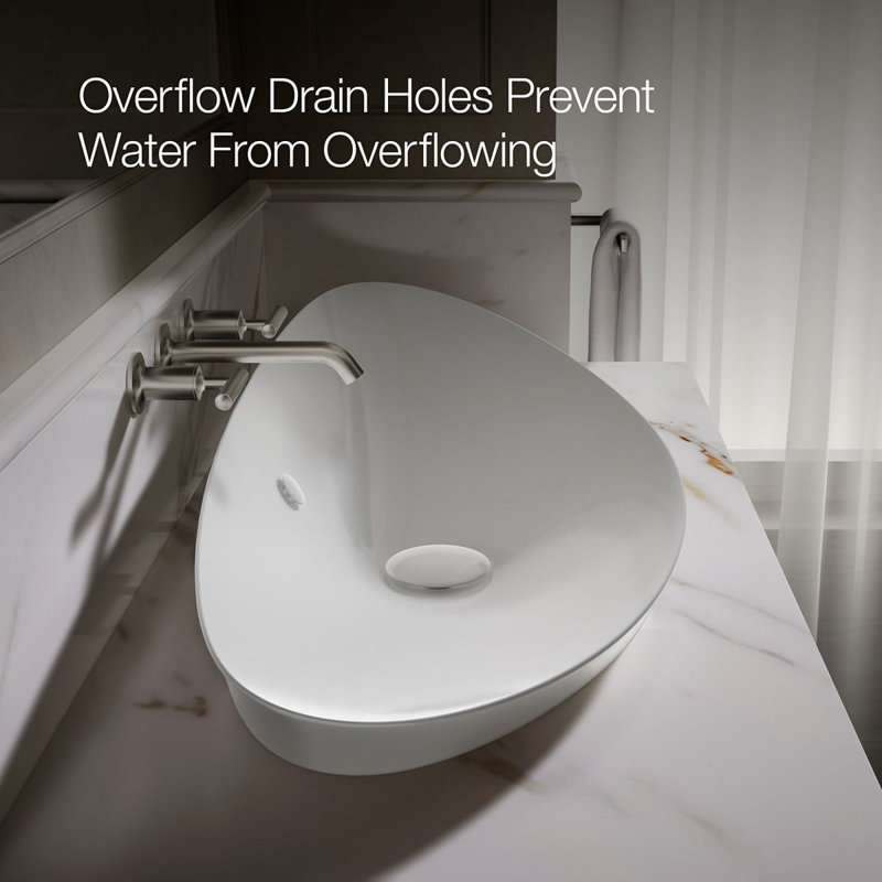Veil® Trough Vessel, White
