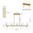 15-light Linear Kitchen Island Chandelier-16440058