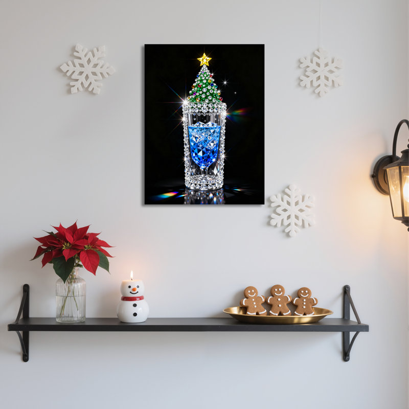 Arbre, art mural sur toile, H 18 po x l 12 po