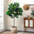 62.4'' Faux Fiddle Leaf Fig Tree Tree in Cement Pot