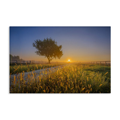 «Rising Sun Horizon», art mural sur toile par Marty Hulsebos