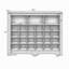 Console élégante à 24 casiers, armoire à chaussures moderne avec base incurvée, buffet polyvalent de haute qualité pour le couloir, la chambre à coucher et le salon-539788104
