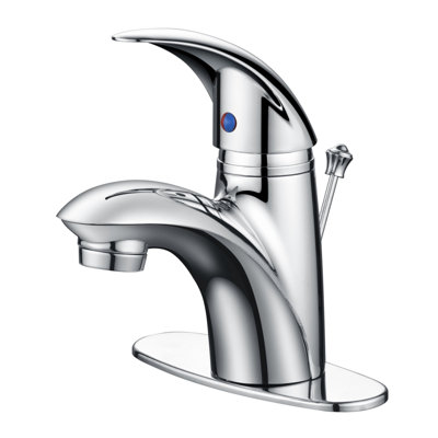 Nita Vantage Single-Handle Deck-Mount Lavatory Bathroom Sink Faucet with Drain Assembly - Chrome Polished