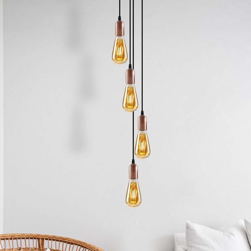 Amrane - Light Copper Cluster Pendant, Yes, 4