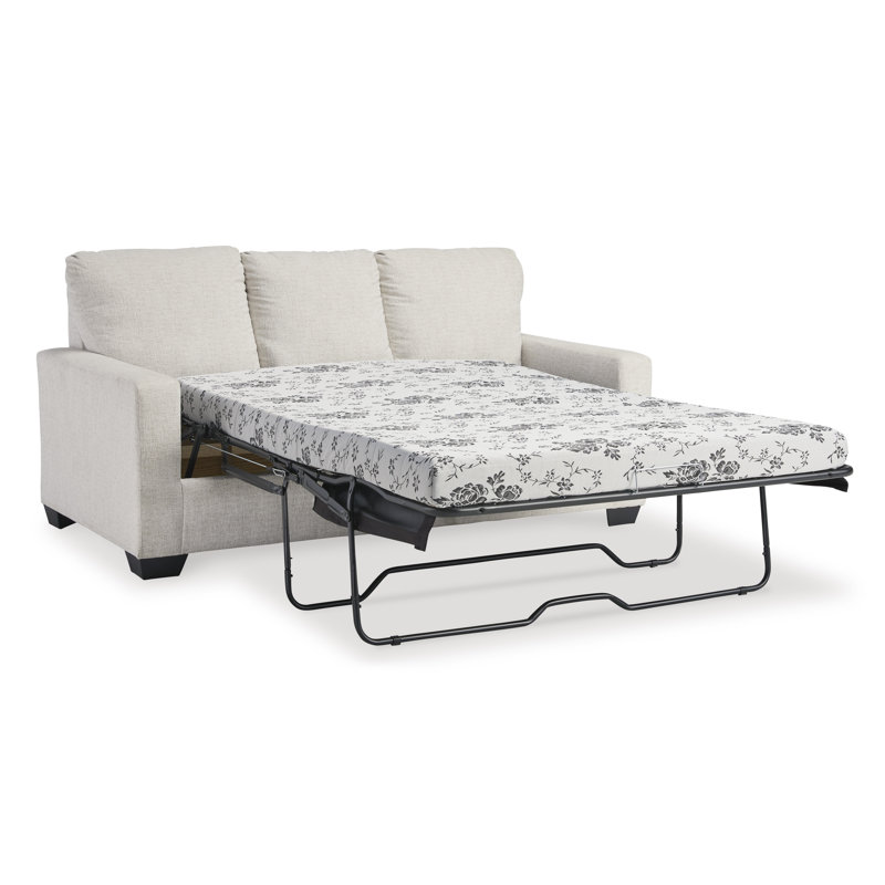 Clorene Upholstered Sleeper Sofa, 39" H x 76" W x 40" D, Navy Blue