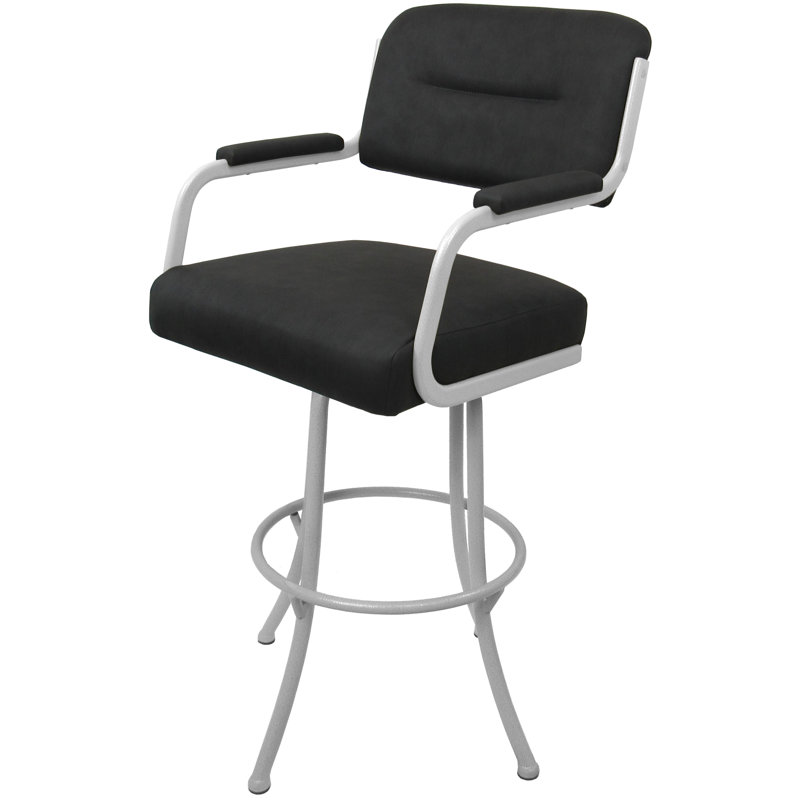 Tabouret pivotant sans finition Mayala, Blanc