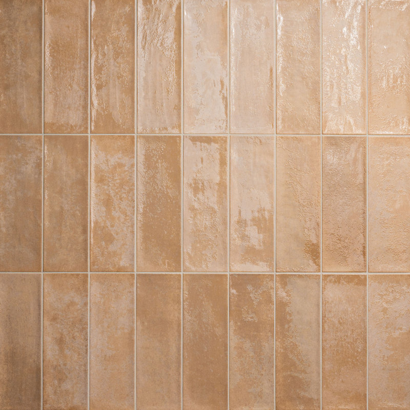 Clayhaven 4 in. x 12 in. Matte Ceramic Subway Wall Tile, Copperstone