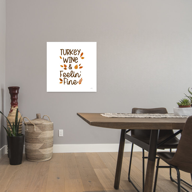 «Thanksgiving Typographie III», art abstrait contemporain de paysage d'automne, H 24 po x l 24 po