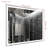 60X40 Inch Oversized LED Bathroom Mirror Wall Mounted Mirror With 3 Color Modes  Aluminum Frame Large Wall Mirror For Bathroom