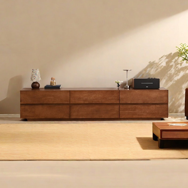 Meuble télé au sol avec grand rangement, L 78,74 po