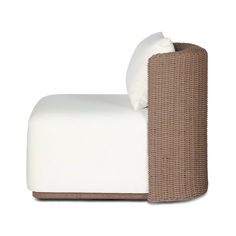 Somers Outdoor Swivel Lounge Chair, Arashi Salt
