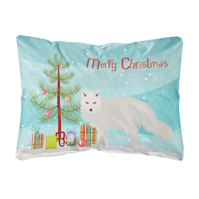  Coussin décoratif intérieur / extérieur pour Noël arctique Fox