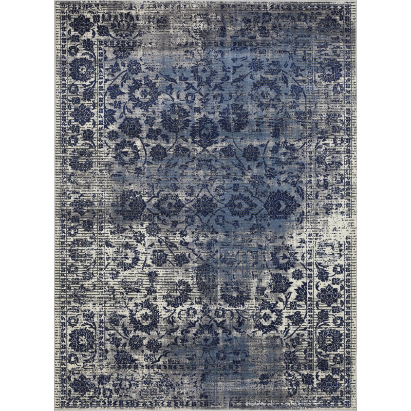 Raashid Floral Indoor Rug, Rectangle 6'7" x 9'2"