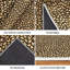 Tapis d'intérieur lavable à la machine, motif abstrait à pois lumineux dorés-133684726