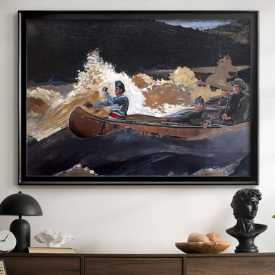 Tir sur les rapides, rivière Saguenay - Winslow Homer, toile tendue avec châssis - 1905 à 1910