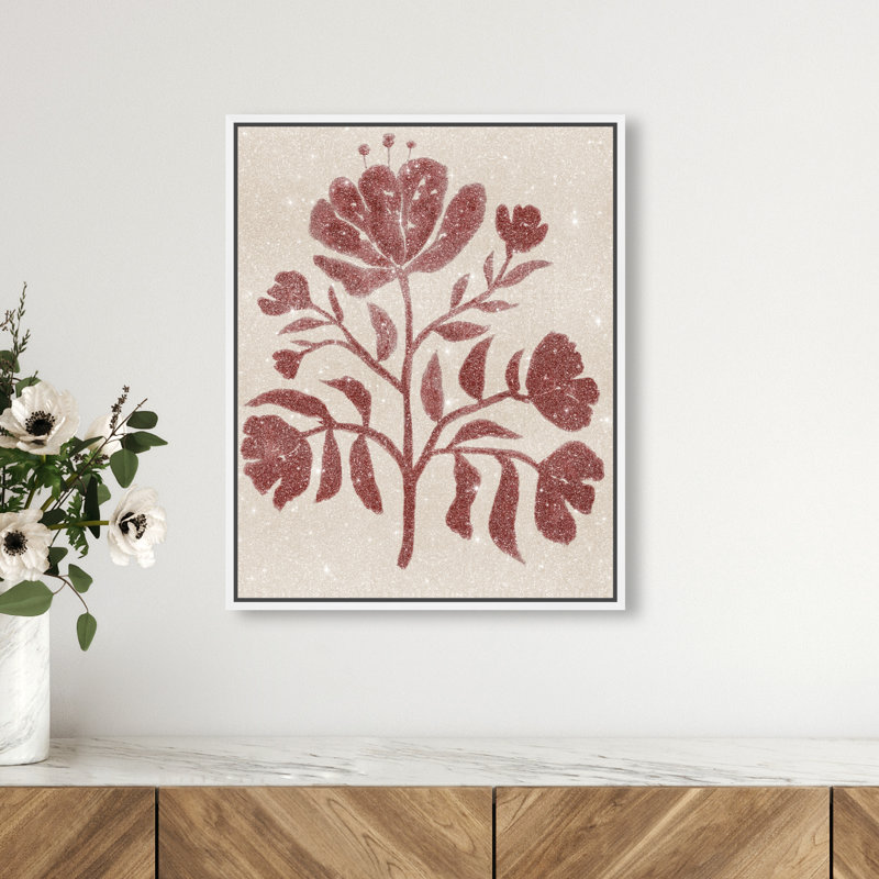 Blooming Alone Print by Oliver Gal, 17"H x 21"W, White Floater Frame