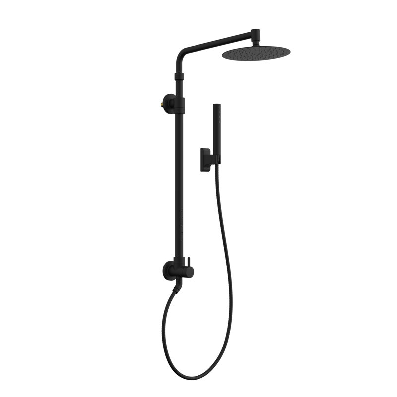 Pomme de douche Atlantis, 2,5 gallons par minute, Noir mat