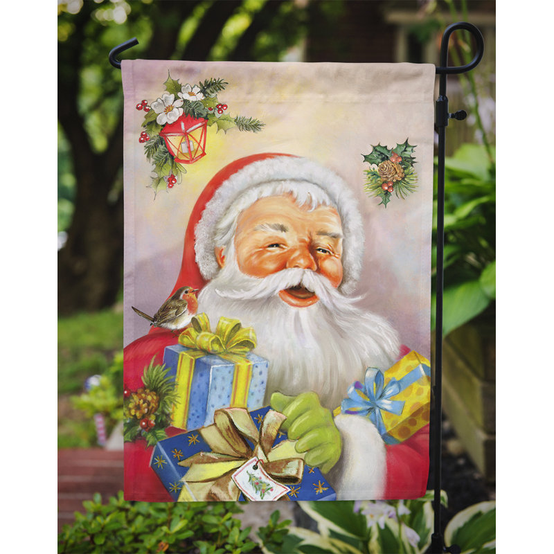 Drapeau de Noël Zoravar, H 15 po x l 11 po